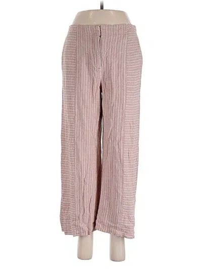 Pre-owned Nic + Zoe Linen Pants In Pink