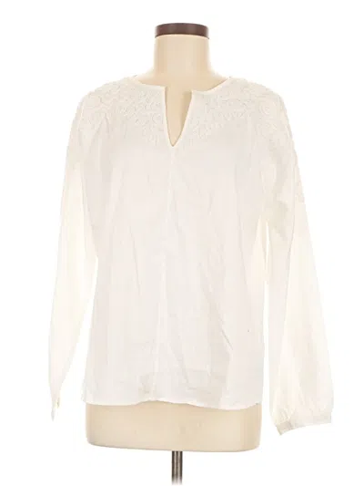 Nic + Zoe Long Sleeve Blouse In Ivory