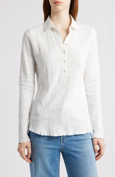 Nic + Zoe Nic+zoe Long Sleeve Cotton Shirt In White