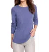 Nic + Zoe Long Sleeve Shirttail Tee In Cornflower In Blue