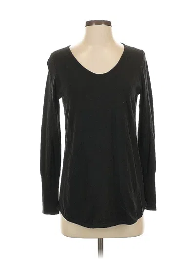Pre-owned Nic + Zoe Long Sleeve T-shirt In Black