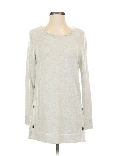 Pre-owned Nic + Zoe Long Sleeve T-shirt In Gray