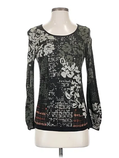 Pre-owned Nic + Zoe Long Sleeve T-shirt In Black