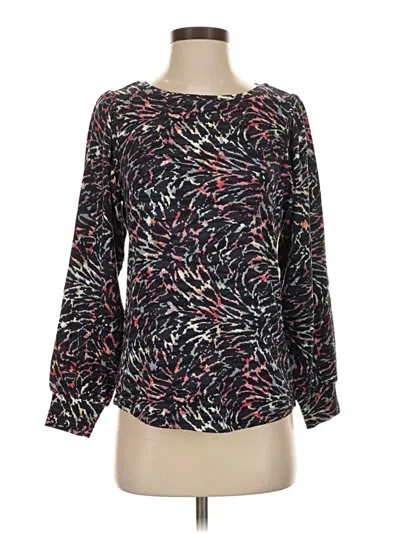 Pre-owned Nic + Zoe Long Sleeve T-shirt In Black