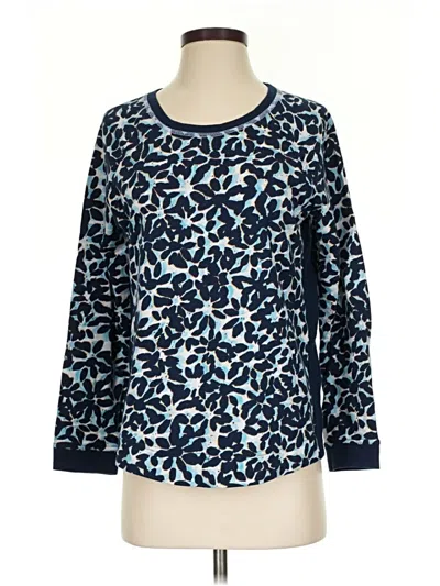 Pre-owned Nic + Zoe Long Sleeve T-shirt In Blue