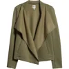 Nic + Zoe Nic+zoe Lounge Around Moto Jacket In Brown