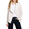 Nic + Zoe Nic+zoe Lounge Around Moto Jacket In Neutral
