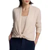 Nic + Zoe Nic+zoe Luxe Four Way Cashmere Cardigan In Oyster