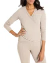 Nic + Zoe Luxe Stretch Ballet Wrap In Dark Cobblestone