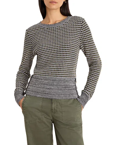 Nic + Zoe Nic+zoe Marled Tuck Round Neck Sweater In Multi