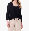 Nic + Zoe Mesh 4way Cardigan In Black Onyx In Black