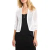 Nic + Zoe Nic+zoe Mesh Cocoon Cardigan In White