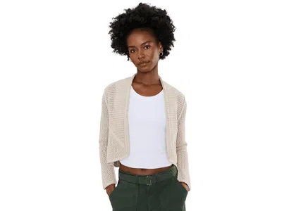 Nic + Zoe Mesh Cocoon Cardigan Women's Sweater Macadamia: Sm In Gray