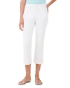 Nic + Zoe High Waist Straight Leg Roll Cuff Jeans In Paper White