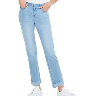 NIC + ZOE MID RISE GIRLFRIEND DENIM JEANS IN LIGHT WASH
