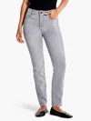 Nic + Zoe Mid Rise Straight Ankle Jeans 28" Inseam In Mercury In Grey