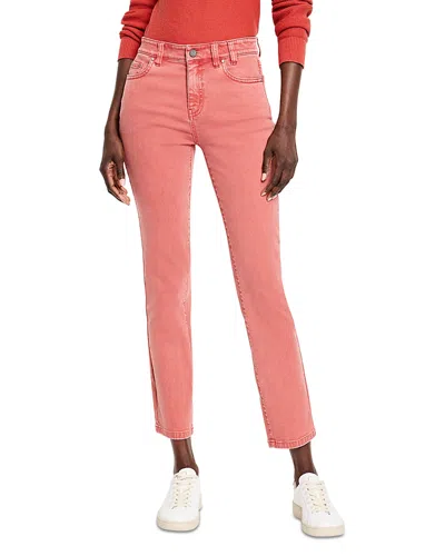 Nic + Zoe Nic+zoe Mid Rise Straight Ankle Jeans In Tandoori
