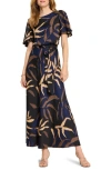 Nic + Zoe Midnight Fern Brooke Dress In Indigo Multi In Indigo Multi