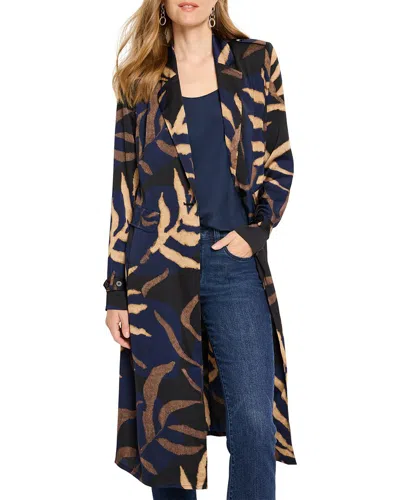 Nic + Zoe Midnight Fern Trench Jacket In Multi