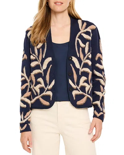NIC + ZOE NIC+ZOE MIDNIGHT FERN TUFTED KNIT JACKET