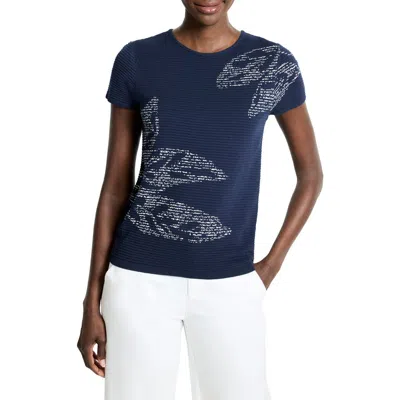 Nic + Zoe Nic+zoe Midnight Garden Short Sleeve Sweater