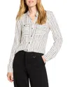 Nic + Zoe Nic+zoe Mini Painted Stripe Shirt In White