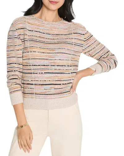 Nic + Zoe Nic+zoe Mirage Seamed Sweater In Pkm-pink Multi