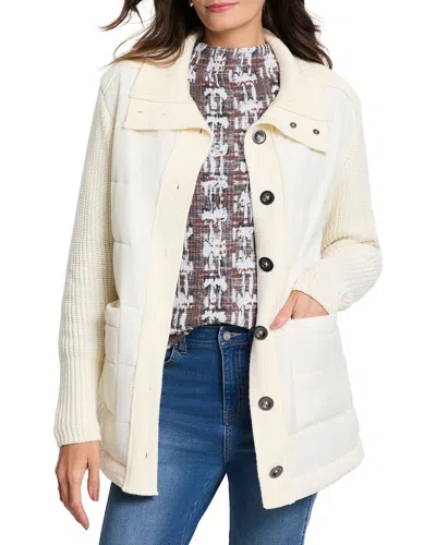 NIC + ZOE NIC+ZOE MIX MEDIA QUILTED PUFFER JACKET