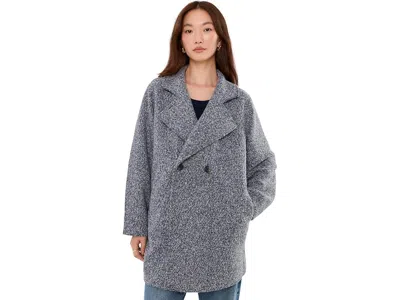 Nic + Zoe Mixed Boucle Knit Jacket Women's Jacket Blue Mix: Xs, Polyester In Gray