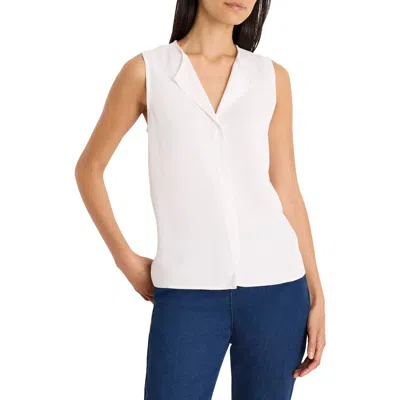 Nic + Zoe Nic+zoe Mixed Media Layering Top In White