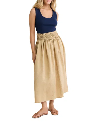 Nic + Zoe Nic+zoe Mixed Media Mandy Dress In Brown