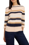 Nic + Zoe Nic+zoe Mixed Stripe Sweater In White
