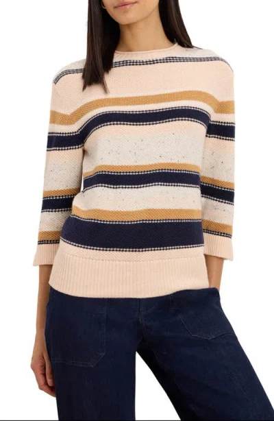 Nic + Zoe Nic+zoe Mixed Stripe Sweater In White