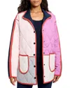 Nic + Zoe Nic & Zoe Mixed Up Reversible Coat In Pink Multi