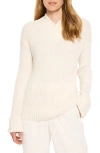 Nic + Zoe Nic+zoe Mock V-neck Rib Sweater