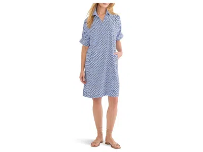 Nic + Zoe Mosaic Devon Dress In Blue