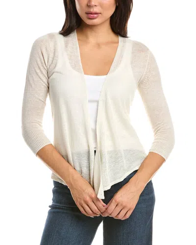 Nic + Zoe Nic & Zoe 4-way Linen-blend Cardigan In Neutral