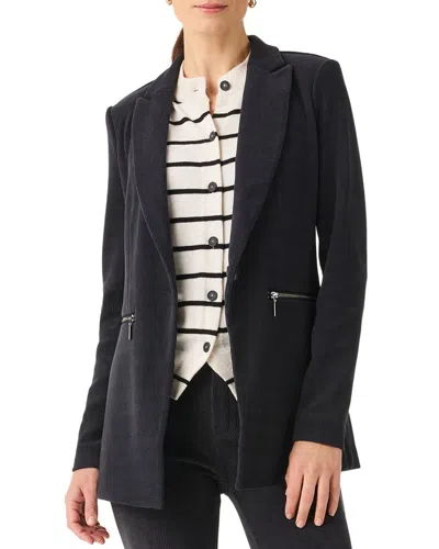 Nic + Zoe Nic & Zoe Corduroy Zip Jacket In Blue