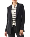 Nic + Zoe Nic & Zoe Corduroy Zip Jacket In Blue