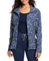 Nic + Zoe Nic & Zoe Falling Fans Tech Stretch Jacket In Multi