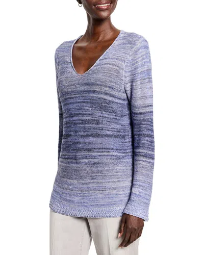 NIC + ZOE NIC+ZOE HAZY SHADES LINEN-BLEND SWEATER