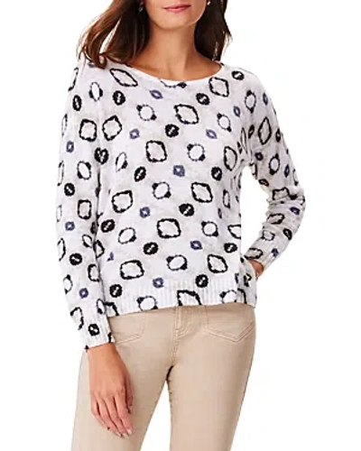 Nic + Zoe Women's Night And Day Cotton-blend Sweater In White Multi