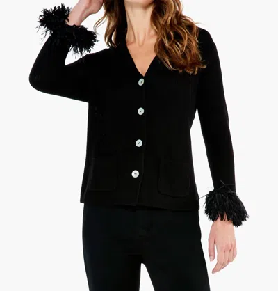 Nic + Zoe Nightfall Cardigan In Black