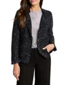 Nic + Zoe Nic+zoe Petite Nightfall Fringe Mix Knit Jacket