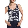 Nic + Zoe Nic+zoe Nightfall Pointelle Sweater Tank In Indigo Multi