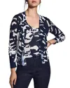 Nic + Zoe Nic+zoe Nightfall Rib Cardigan In Indigo Multi