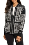 Nic + Zoe Nic+zoe Nordic Nights Reversible Knit Jacket In Multi