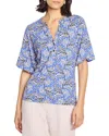 Nic + Zoe Nic+zoe Ocean Jewel Top In Blue