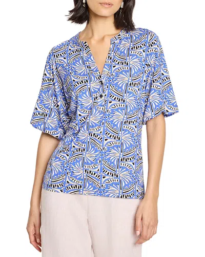 Nic + Zoe Nic+zoe Ocean Jewel Top In Blue