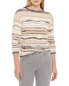 Nic + Zoe Nic+zoe Odyssey Mix Sweater In Gray